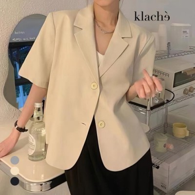 클라셰 하프베이직반팔자켓_B4M0575