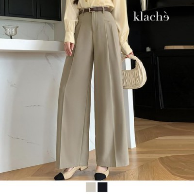 클라셰 와이드롱스타일팬츠+벨트SET_B4S0730