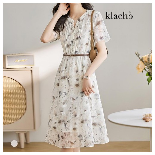 클라셰 클래식시스루원피스+벨트SET_B4M0300