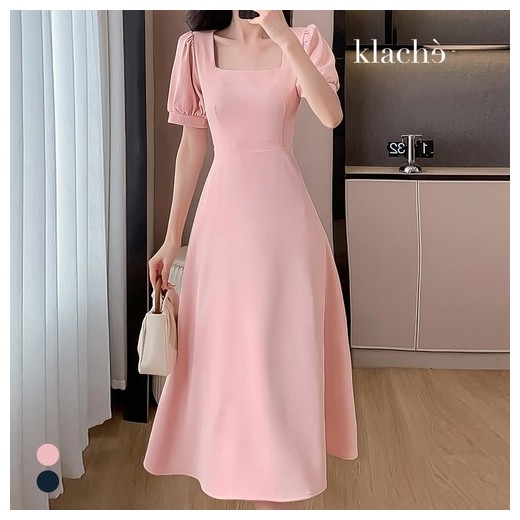 클라셰 프린스퀘어볼륨원피스_B4M0383