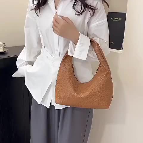 무무 8015 PU 가죽 여성용 숄더백